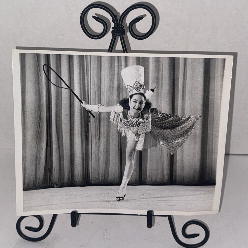 Vintage Holiday on Ice Irene Van Dyke Original Press Photo 8x10 Skater